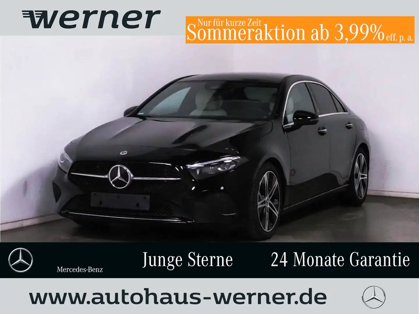 Mercedes-Benz A 180 Limo PROG-ADV+ PANO MBEAM 18" WDGS KEYLGO Schwarz - 1