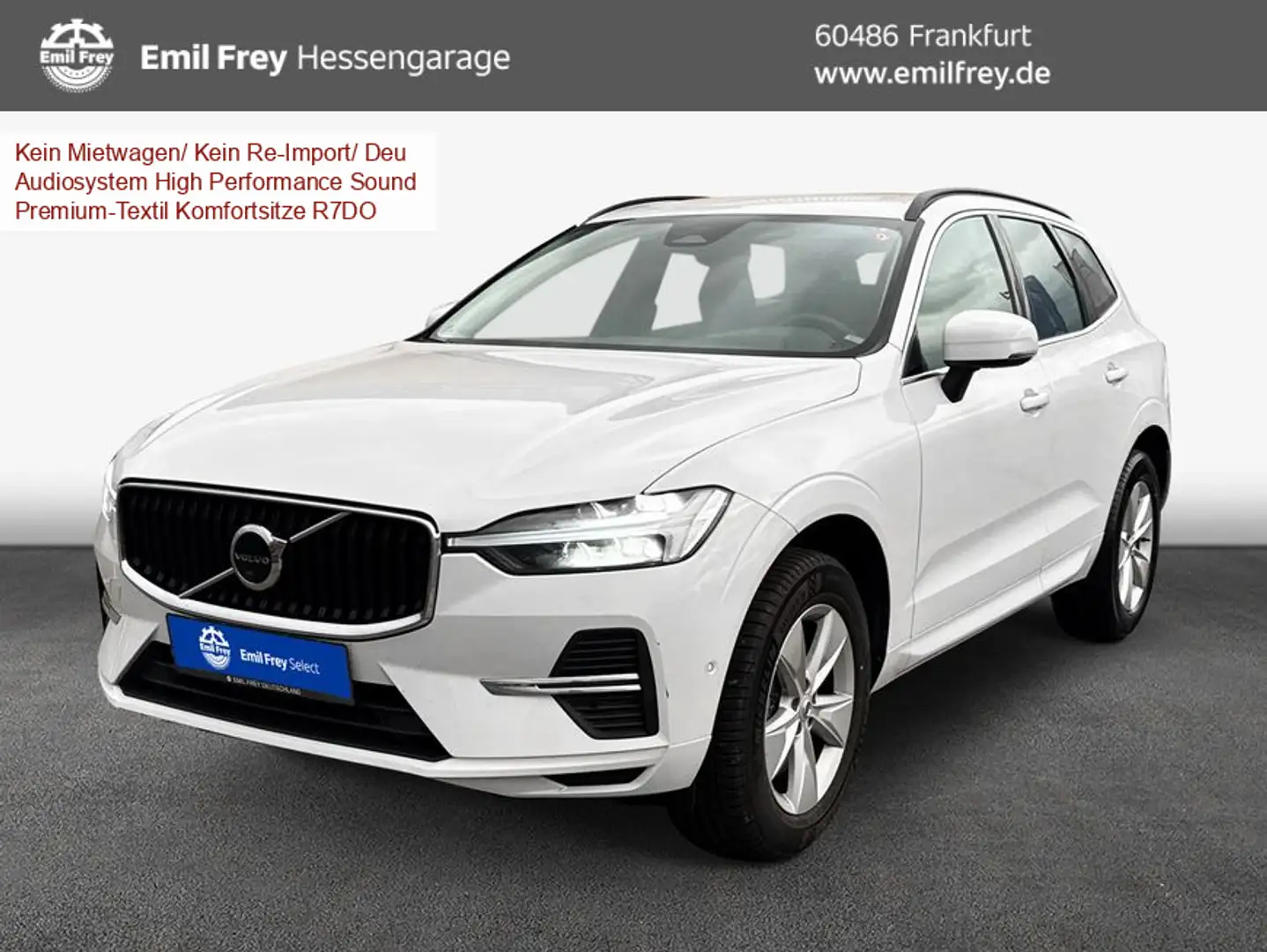 Volvo XC60 XC60 B4 Momentum-Pro Aut 360° AHK Google-Navi LED Blanc - 1