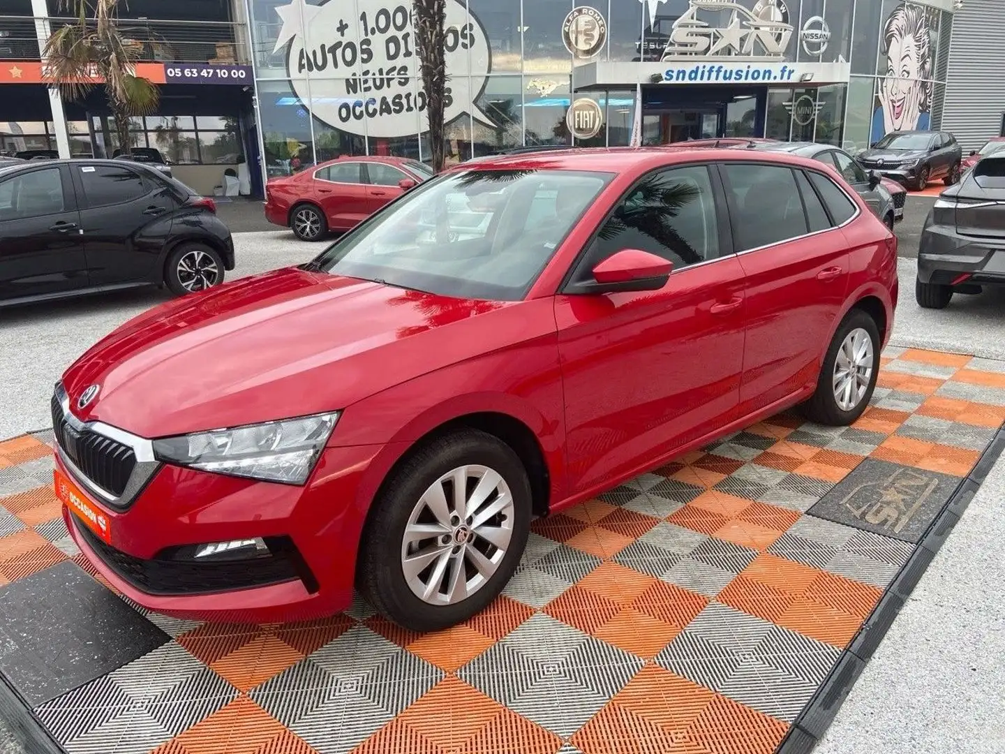 Skoda Scala 1.0 TSI 110 DSG7 AMBITION PACK DESIGN \u0026amp;amp; CONFORT Rouge - 1