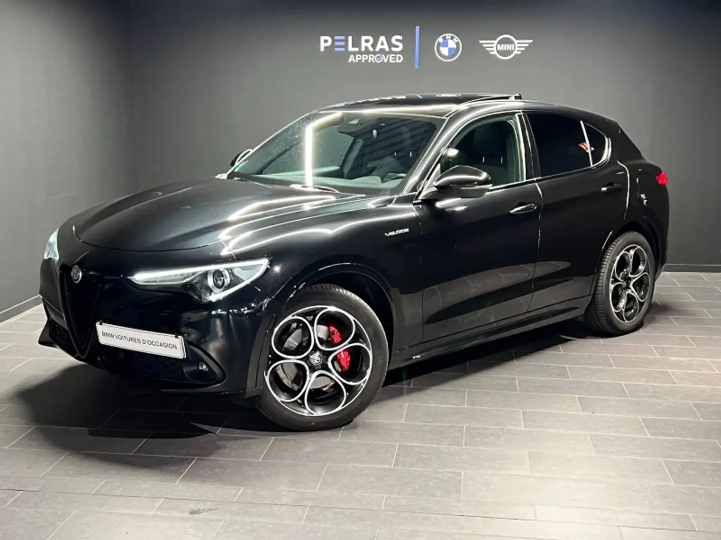 Alfa Romeo Stelvio 2.2 Diesel 210ch Veloce Q4 AT8 MY20 Noir - 1