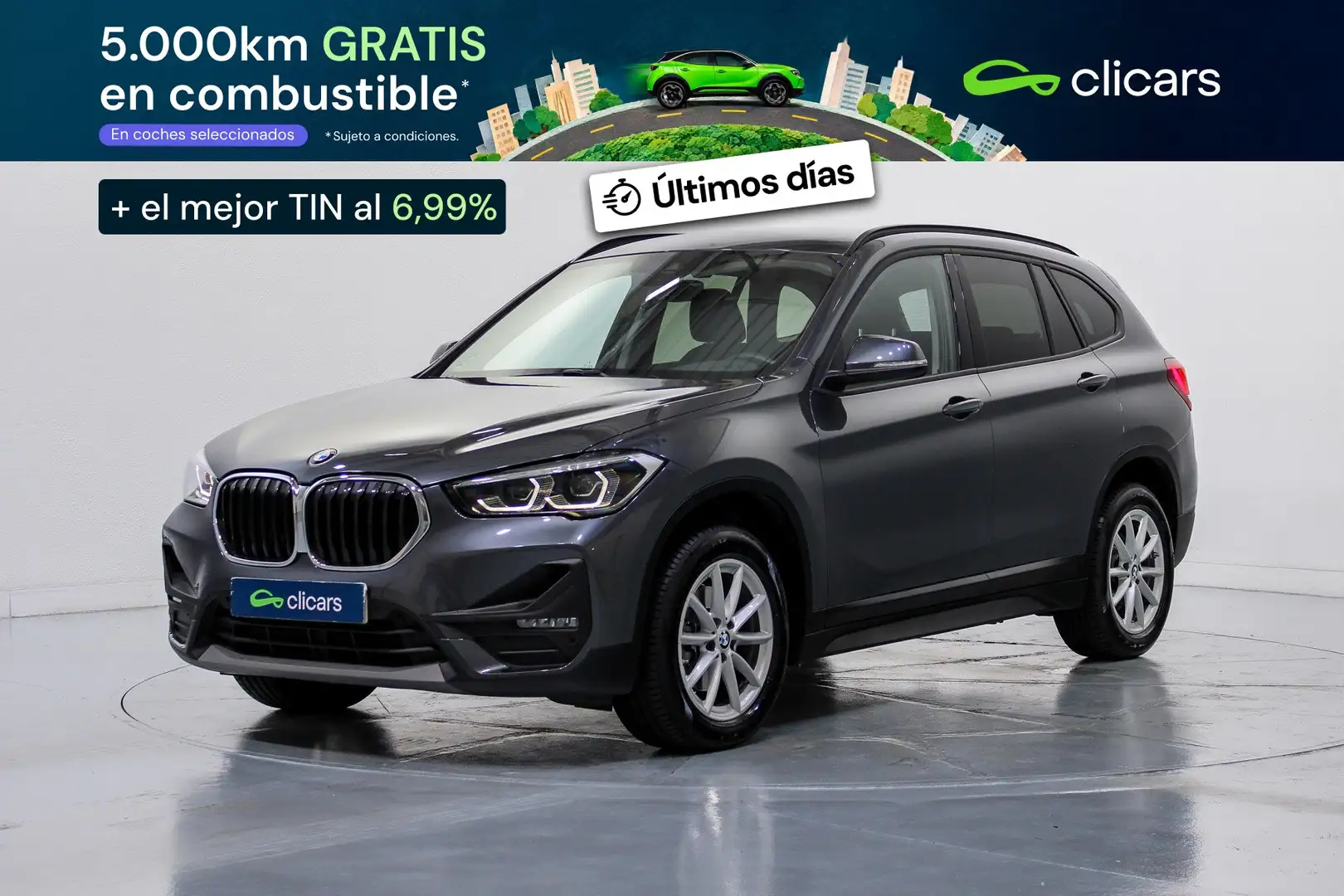 BMW X1 sDrive 18dA Corporate Gris - 1