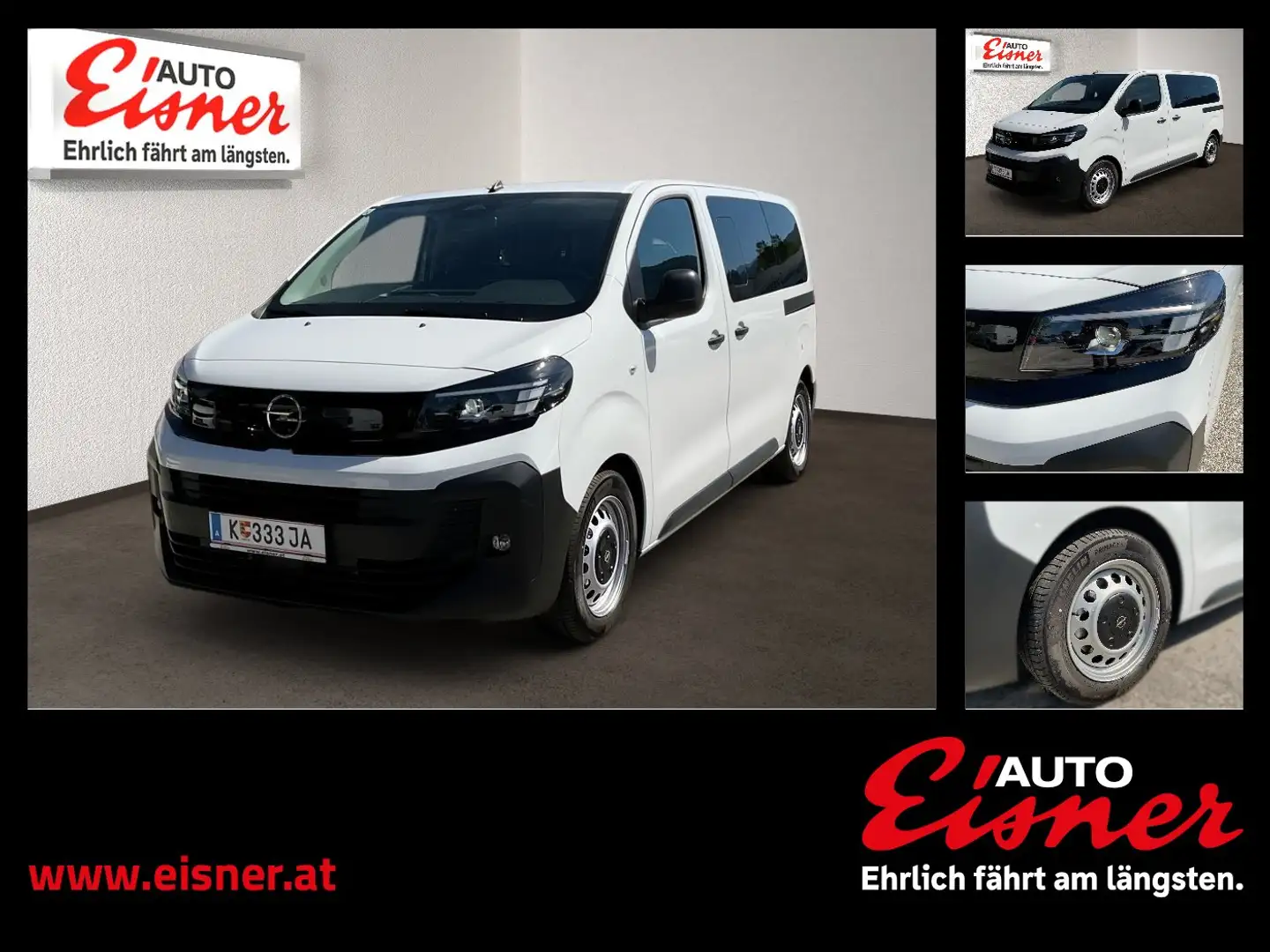 Opel Vivaro Kombi 2.2 D (2)  L AHK AUT Facelift PDC Weiß - 1