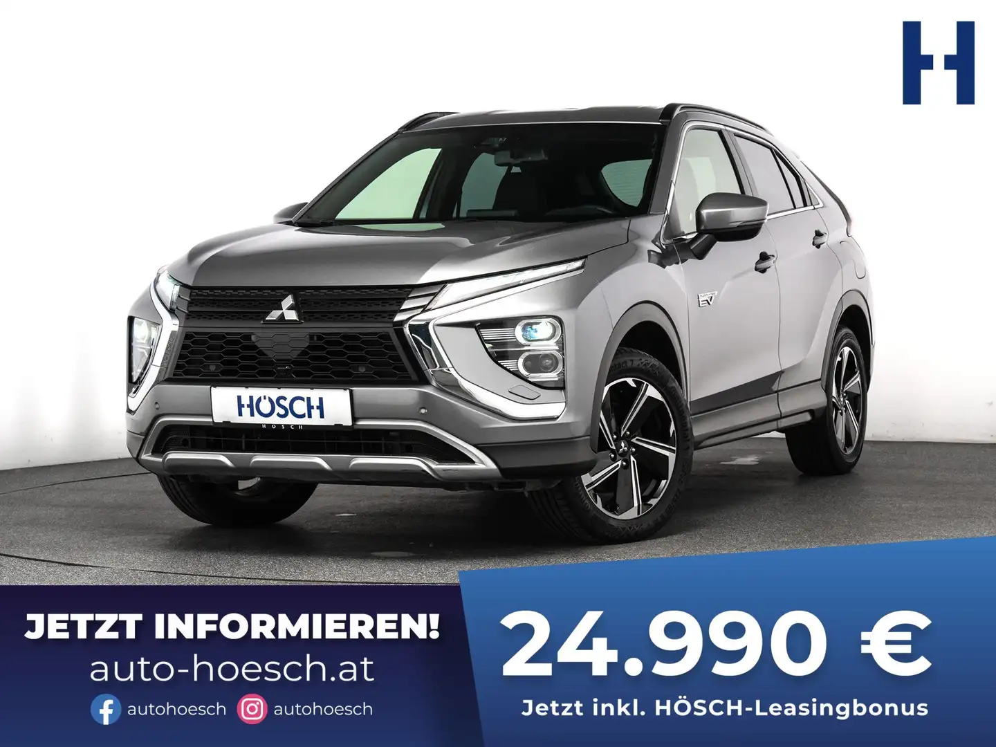 Mitsubishi Eclipse Cross 2.4 PHEV 4WD TEILLEDER KAMERA KEYLESS Grau - 1