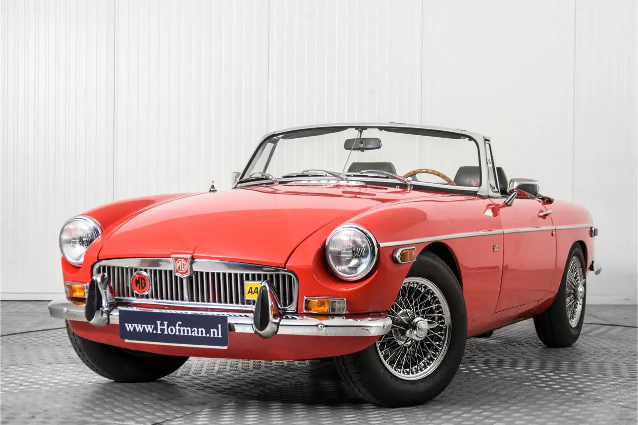 MG B Roadster overdrive, spaakwielen, foto 3