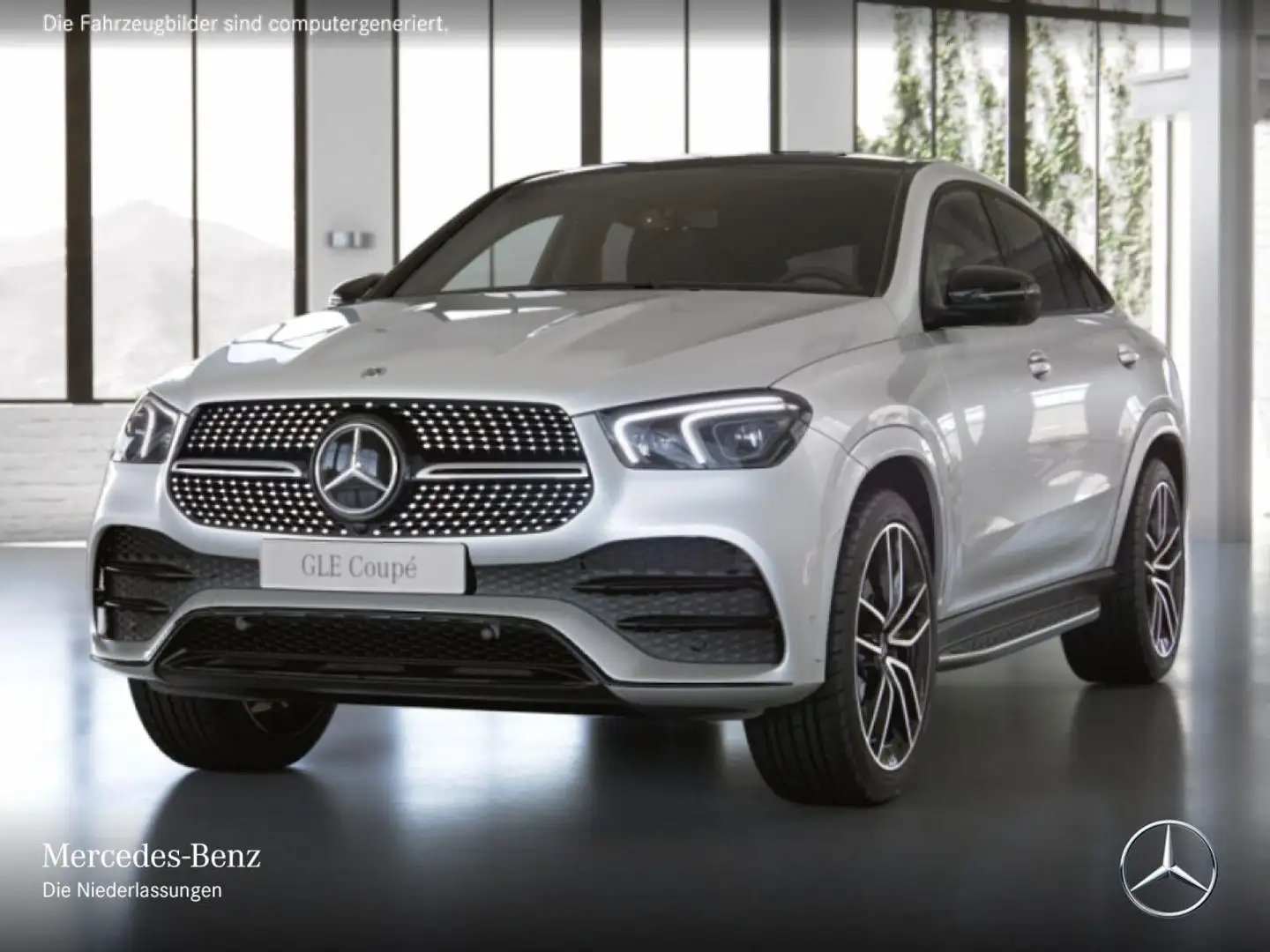 Mercedes-Benz GLE 400 d Coupé 4M AMG+NIGHT+PANO+360+MULTIBEAM Weiß - 2