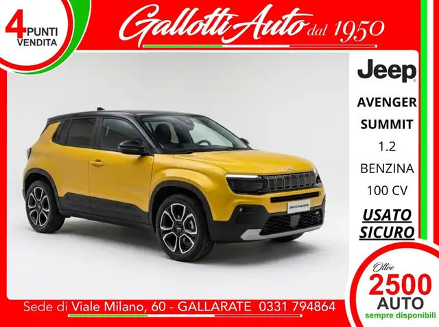 Jeep Avenger 1.2 turbo Summit fwd 100cv  - SENZA VINCOLI DI FI