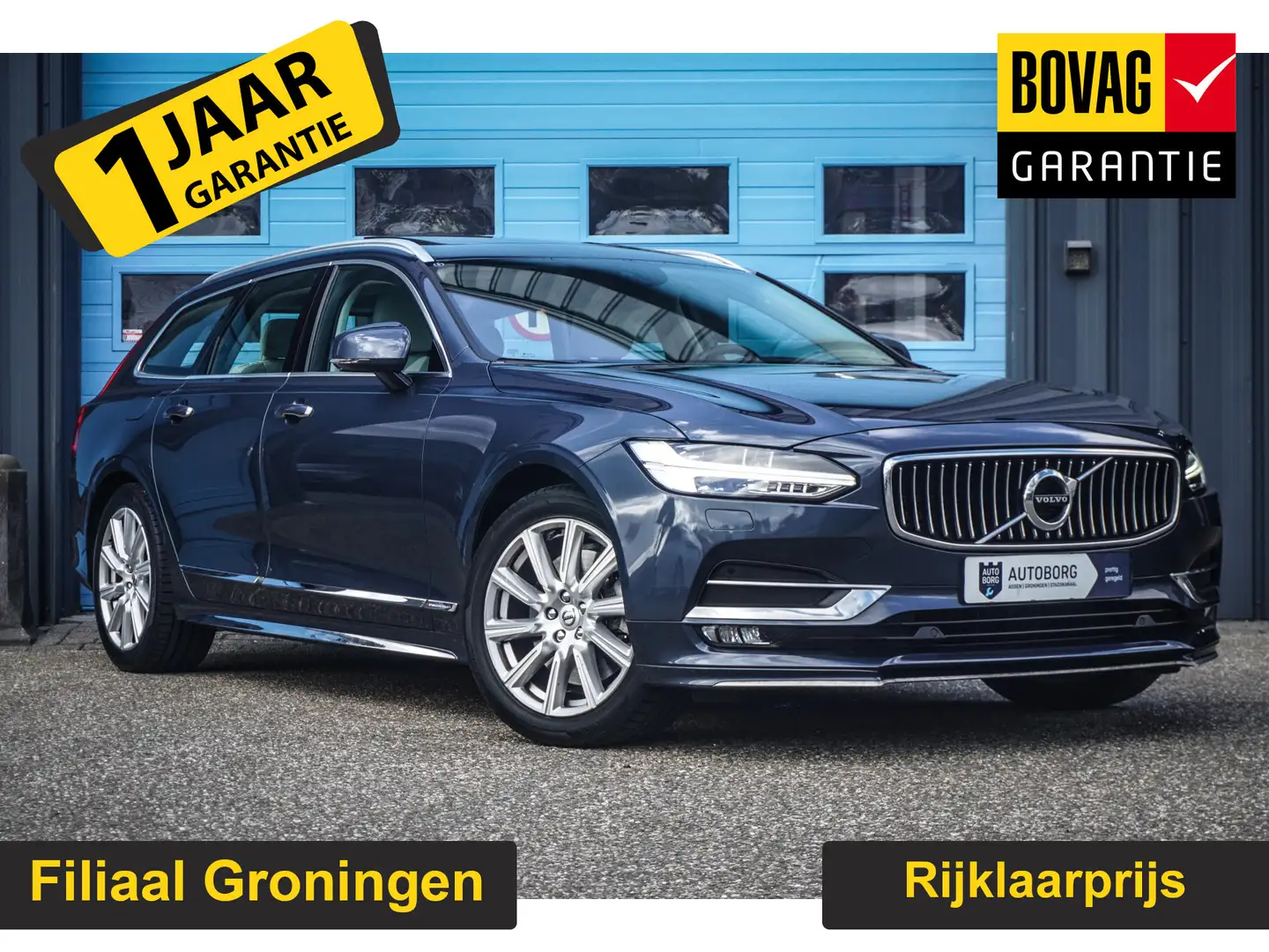 Volvo V90 2.0 T4 Inscription GRATIS Afleverpakket! | Schuif/ Bleu - 1