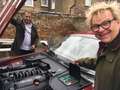 Jaguar Daimler V8 LWB Rot - thumbnail 2