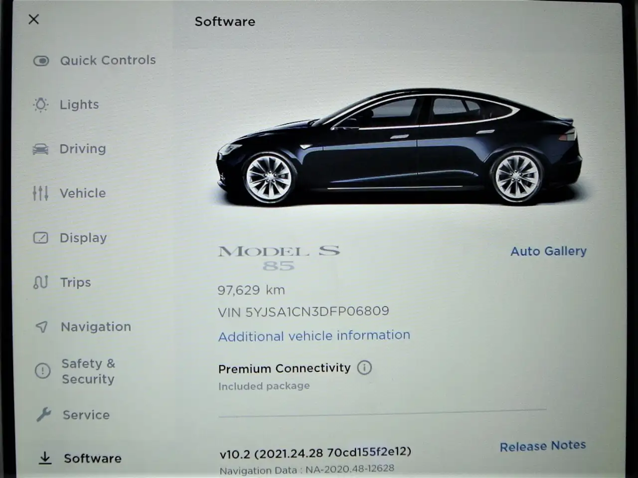 Tesla Model S снимка Tesla Model S