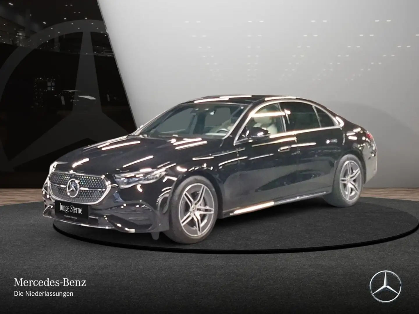 Mercedes-Benz E 200 AMG Fahrass 360° Pano Distr. HUD Sitzklima Schwarz - 2