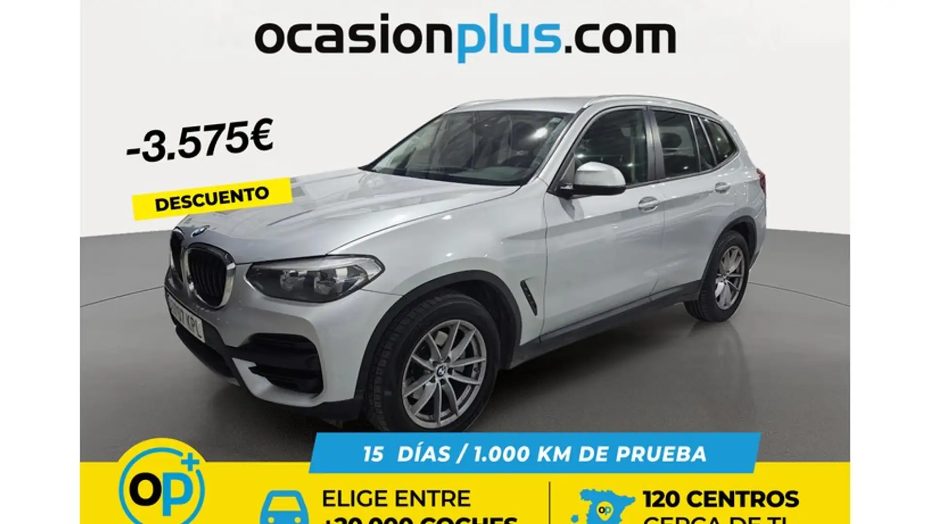 BMW X3 sDrive 18d Argent - 1