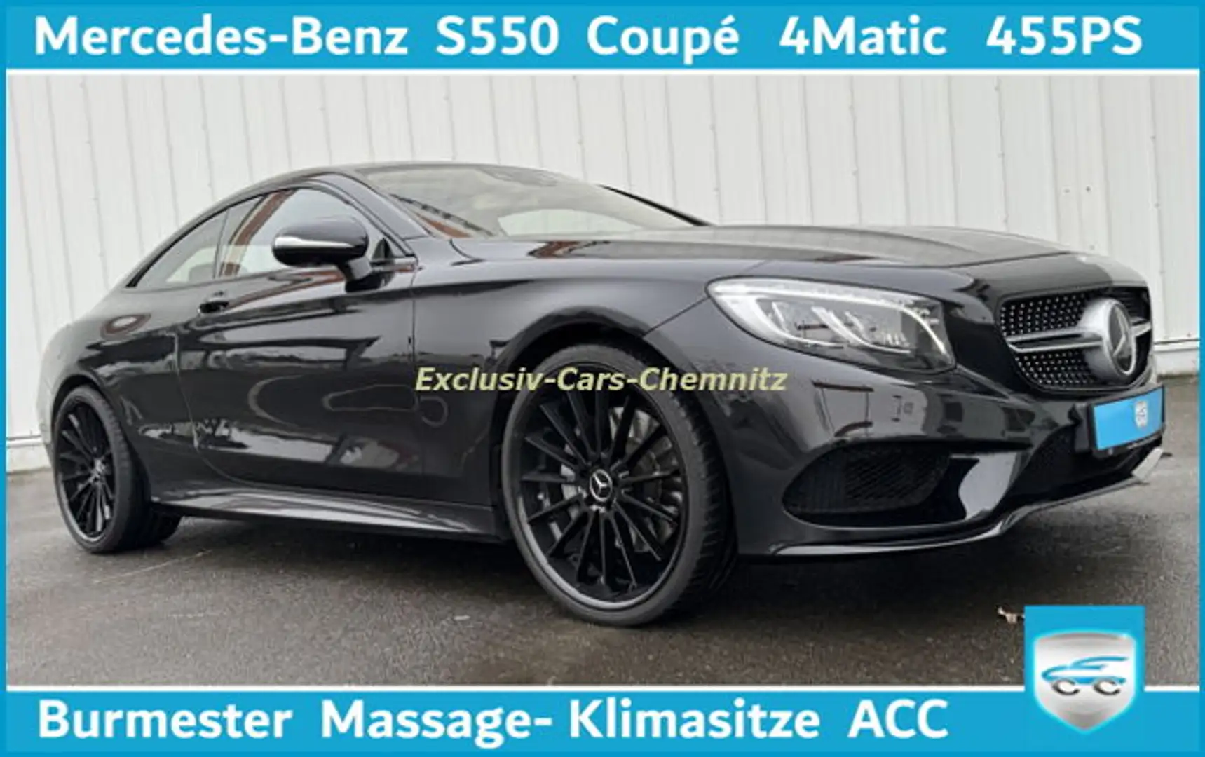 Mercedes-Benz S500 S550 USA Coupe 4x4 Pano ACC Injektor def.! Schwarz - 1