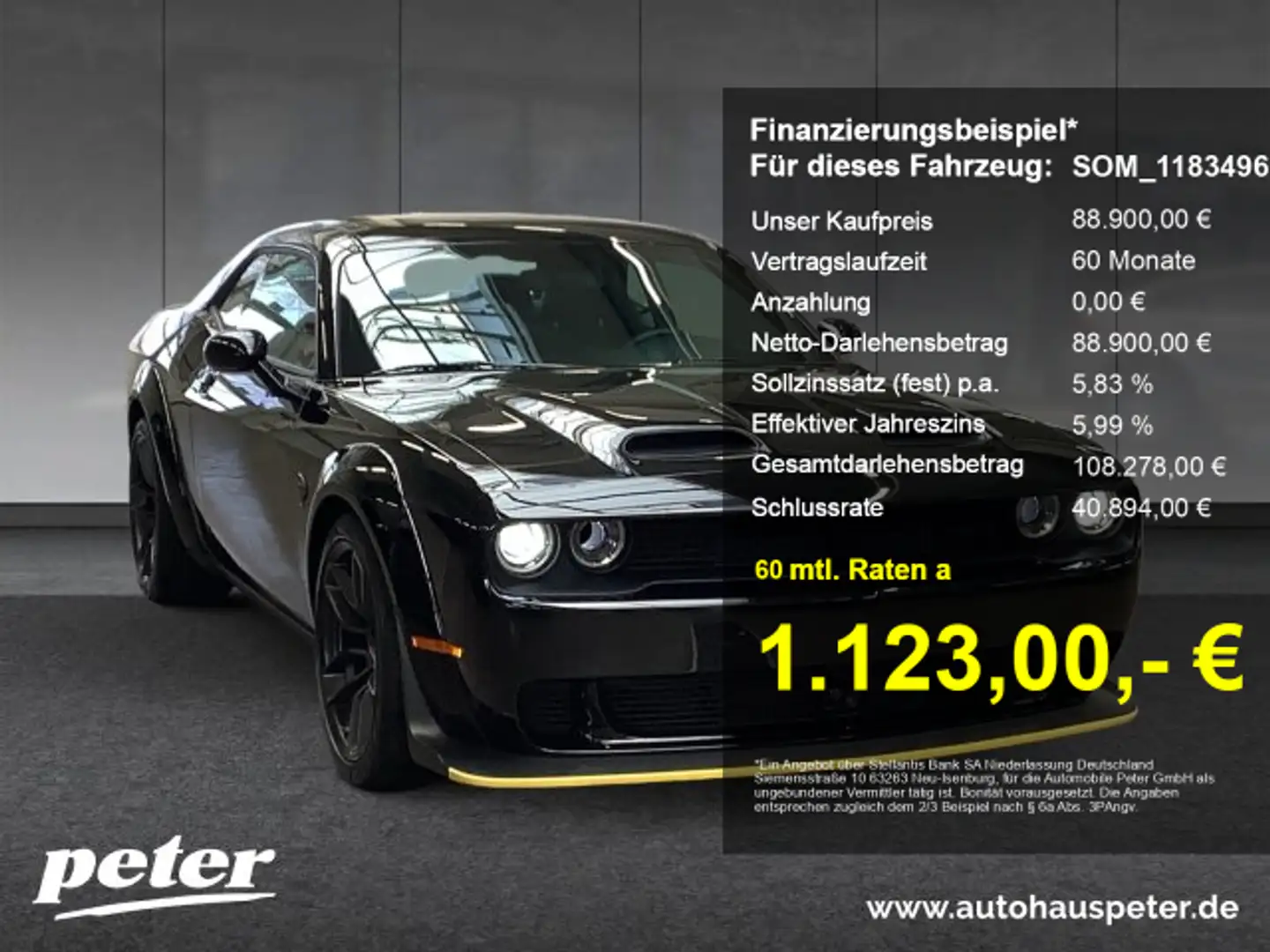 Dodge Challenger Challenger SRT Hellcat Jailbreak Widebody Negru - 1
