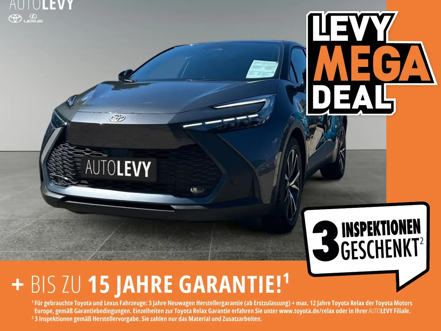 Toyota C-HR 1.8 FWD Team Deutschland Matrix 2xKlima ACC Schwarz - 1