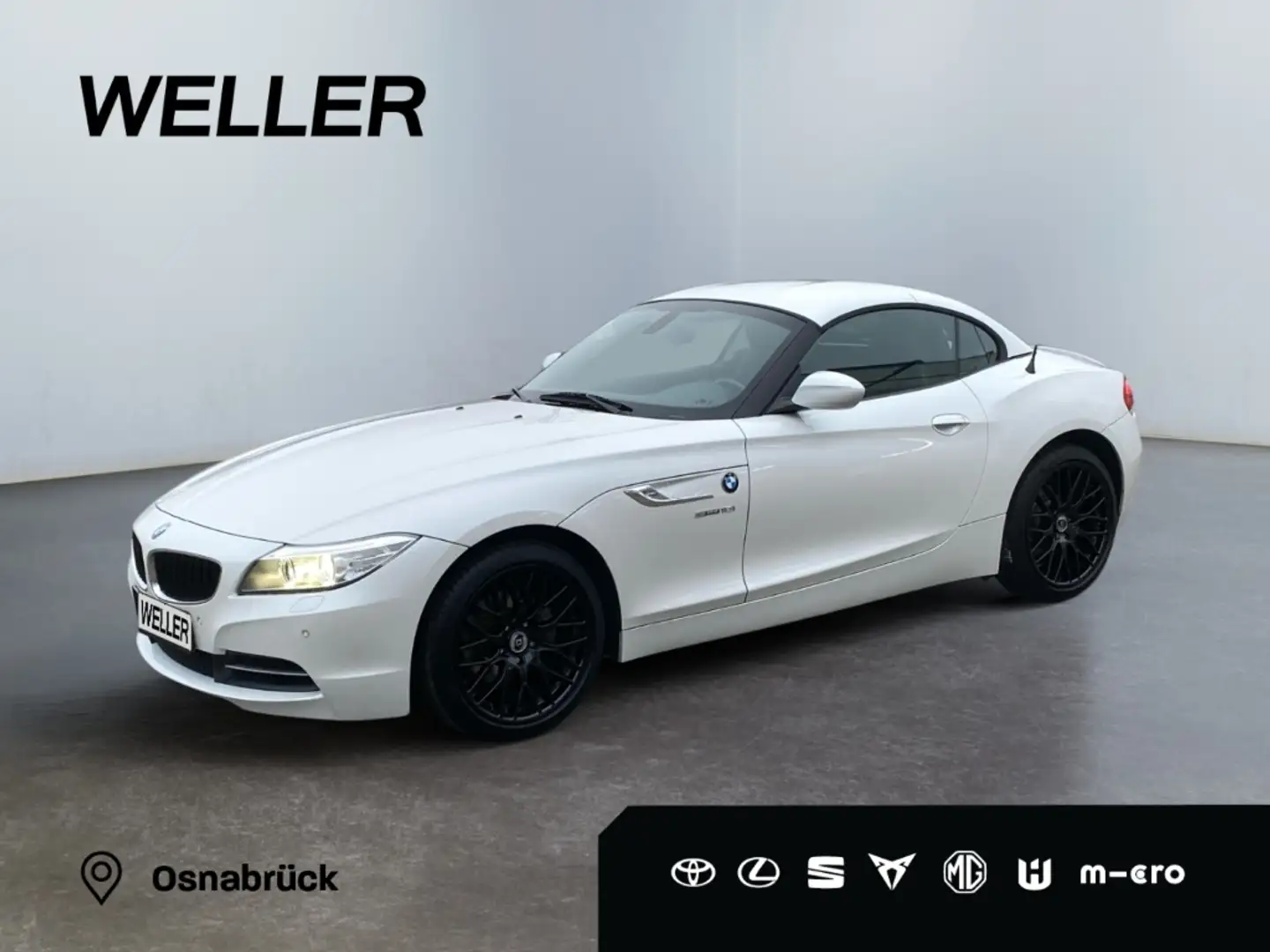 BMW Z4 sDrive18i *Xenon*Leder*Windschott*SHZ*PDC v+h* Weiß - 1