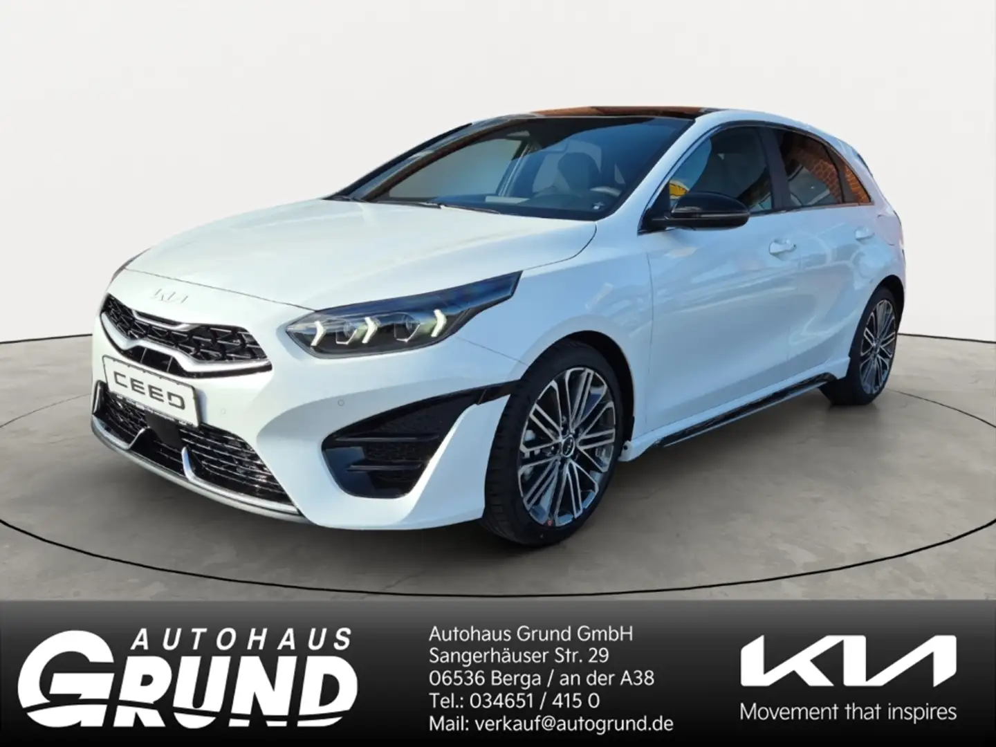 Kia Ceed / cee'd 1.5T DCT7 GT-LINE PANO LEDER TECH 18Z Weiß - 1