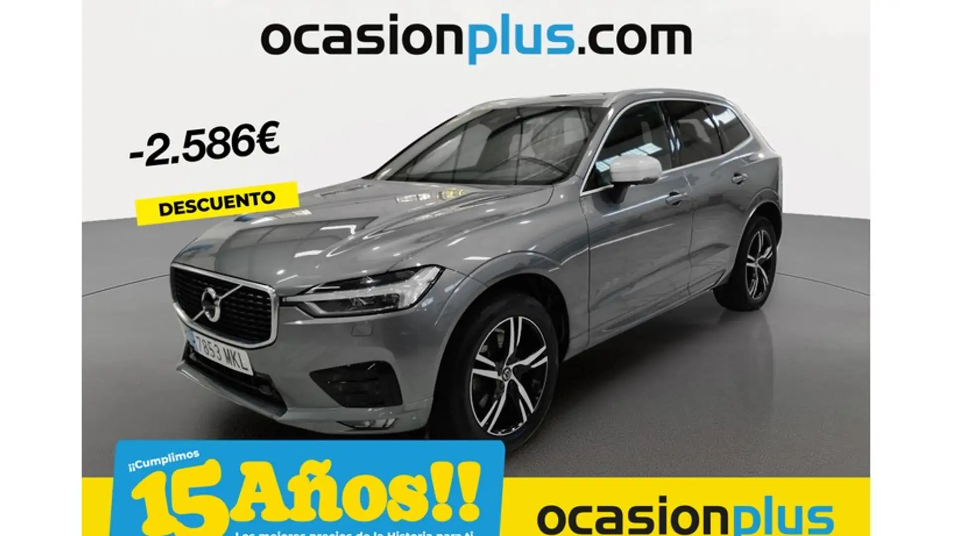 Volvo XC60 D4 R-Design Aut. Gris - 1