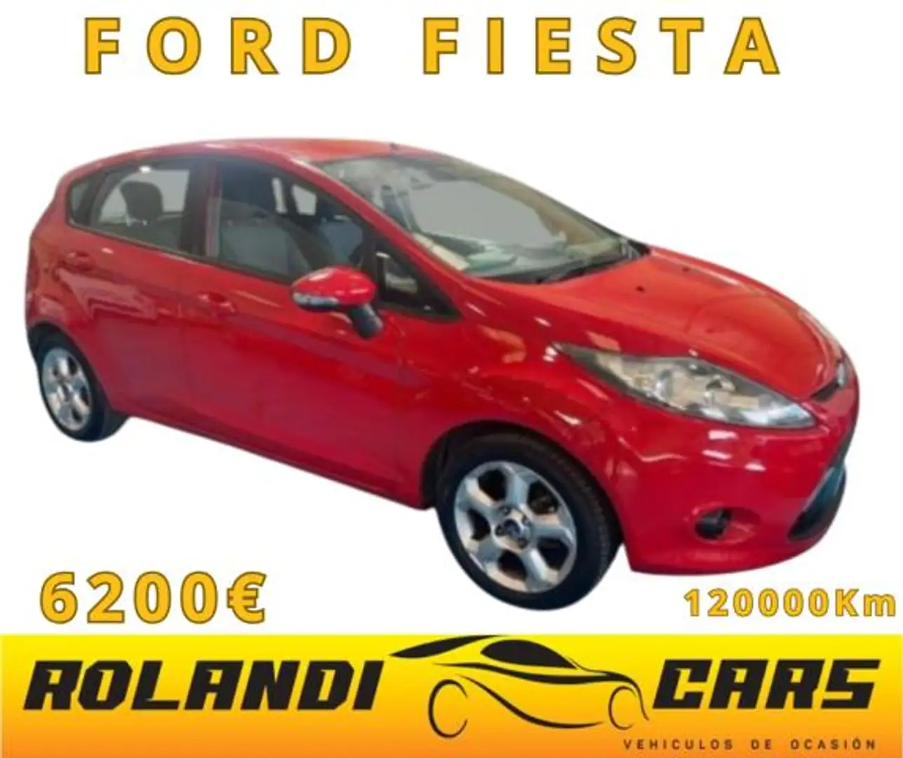 Ford Fiesta 1.2 16V 60CV 5p. Titanium Rouge - 1