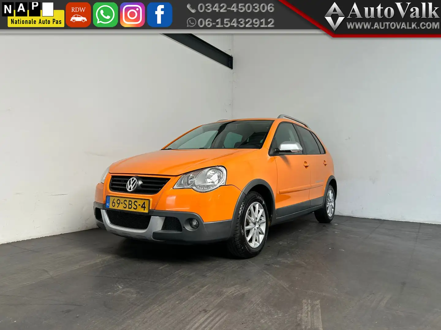 Volkswagen Polo 1.4-16V Cross. 07-2026 APK! 2x nieuwe band! Oranje - 1