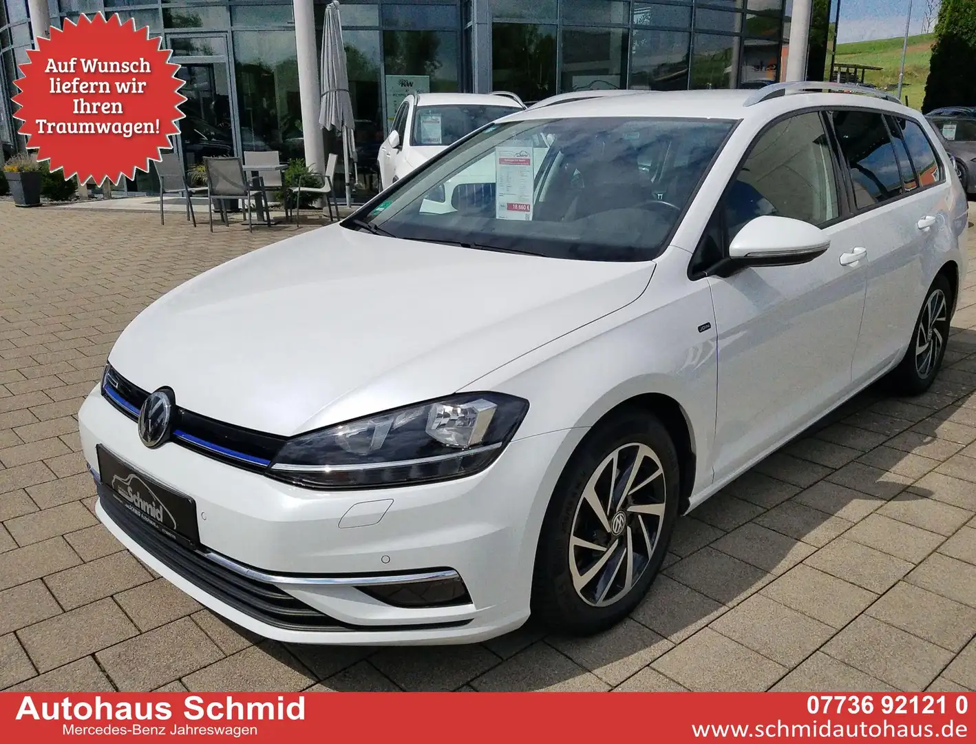Volkswagen Golf Variant VII, 1.5 TSI BlueMotion, Join, DSG 7G, Navi, Kl... Wit - 1