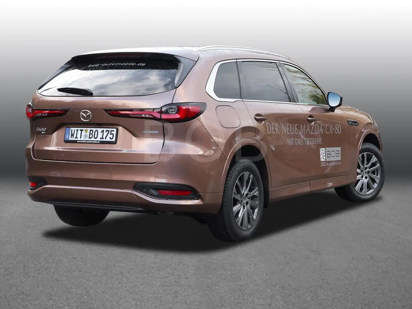 Mazda CX-80 2.5L PLUG-IN HYBRID 8AT AWD HOMURA PLUS SD Бронзовый - 2