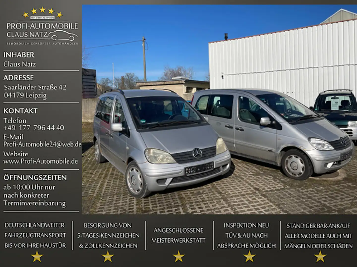 Mercedes-Benz Vaneo 1,7 Cdi*Klima*TÜV 04/2026* Argintiu - 1