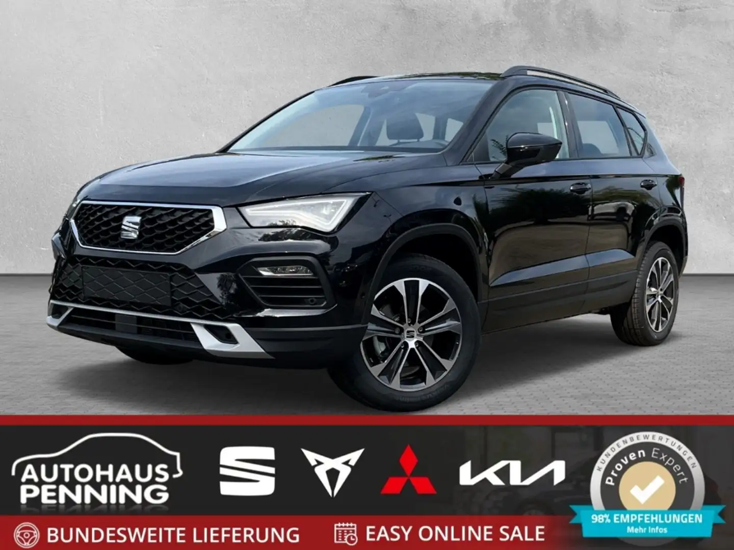 SEAT Ateca STYLE / UPE: 43.620,- € / 1.5 TSI ACC PDC LED AHK Schwarz - 1