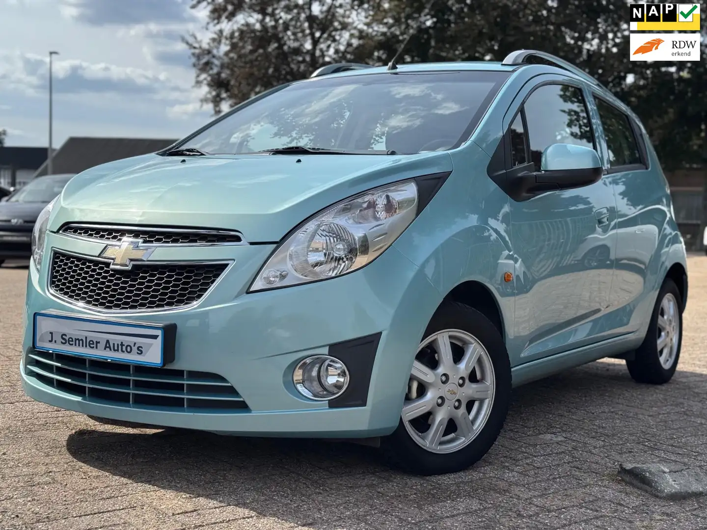 Chevrolet Spark 1.2 16V AIRCO APK 08-2027 105DKM MFSTUUR LMVELGEN Bleu - 1