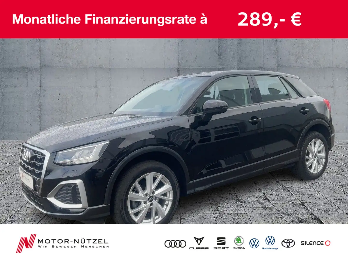 Audi Q2 35 TFSI S-TR ADVANCED LED+RFK+SHZ+17"LM+ZV Schwarz - 1