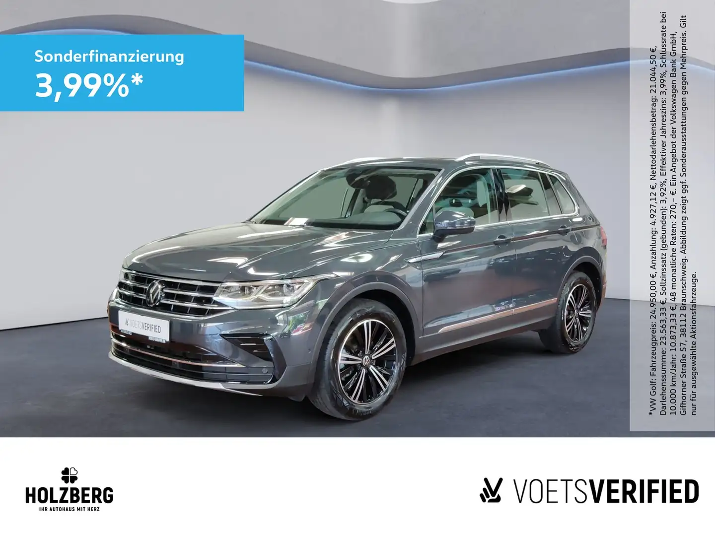 Volkswagen Tiguan 2.0 TDI Elegance DSG PANO+LED-MATRIX Grau - 1