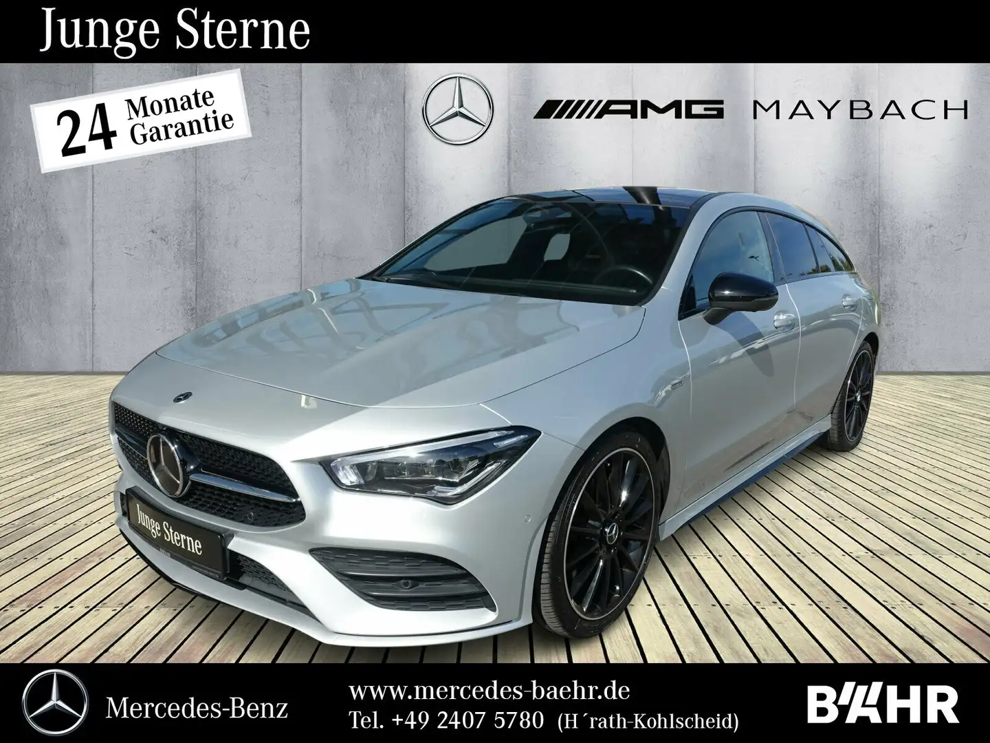 Mercedes-Benz CLA 200 CLA 200 d 4M SB AMG+Night/MBUX/LED/Pano/360°/19" Argent - 1