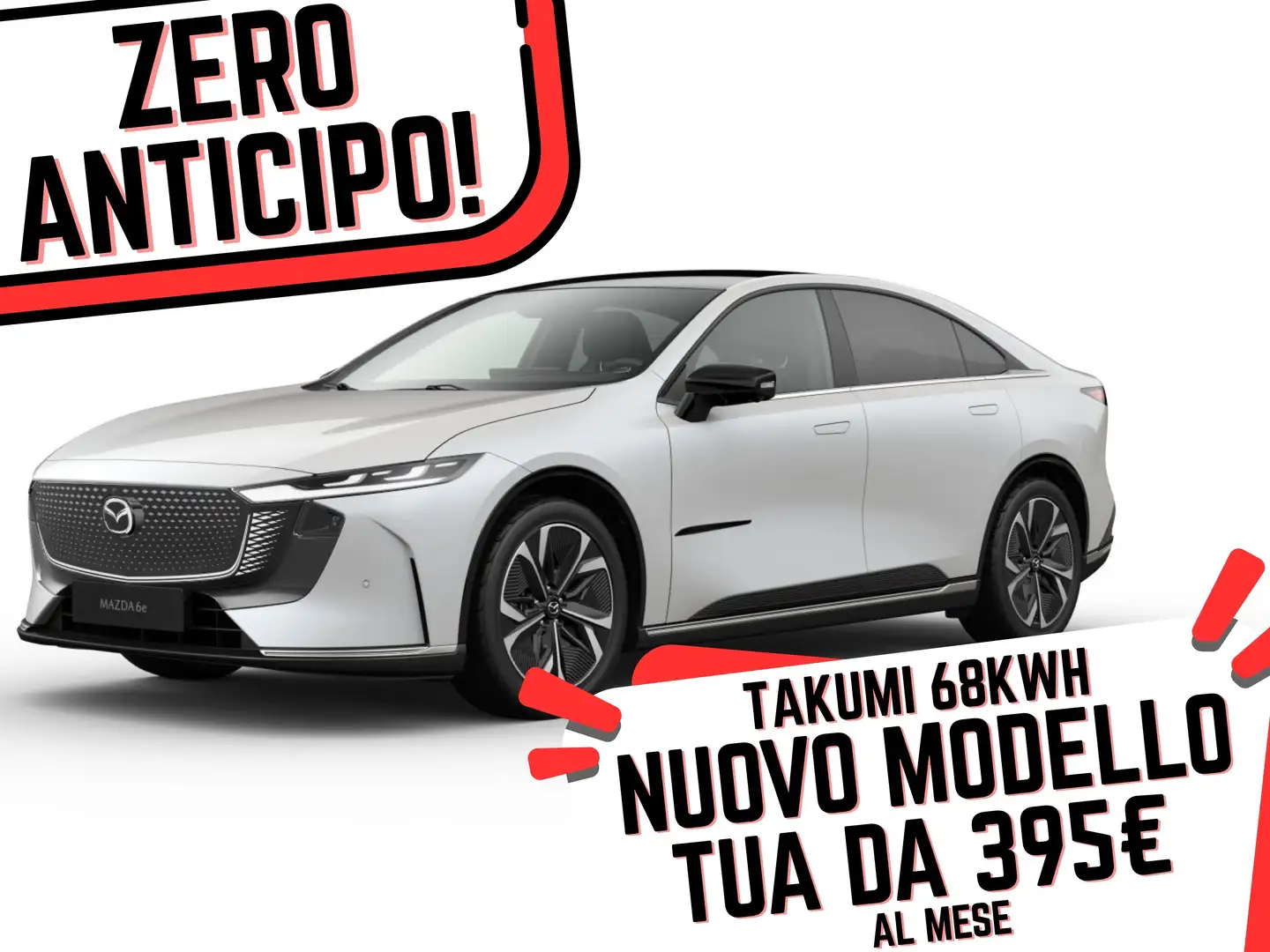 Mazda 6 E 68.8 KWh TAKUMI ZERO ANTICIPO 395€ AL MESE Blanco - 1