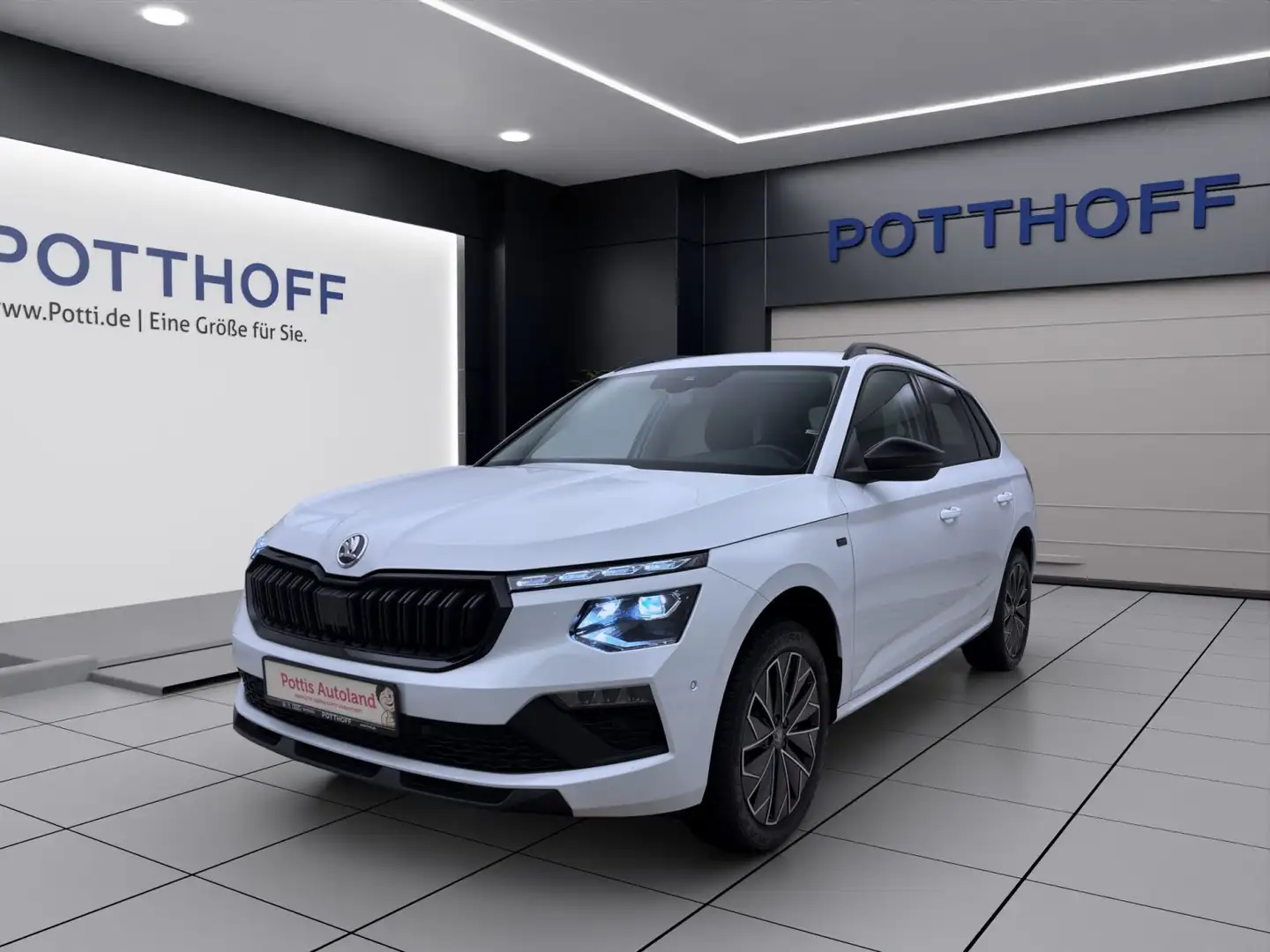 Skoda Kamiq 1.0 TSI DSG TOUR AHK KAMERA MATRIX NAVI Weiß - 1