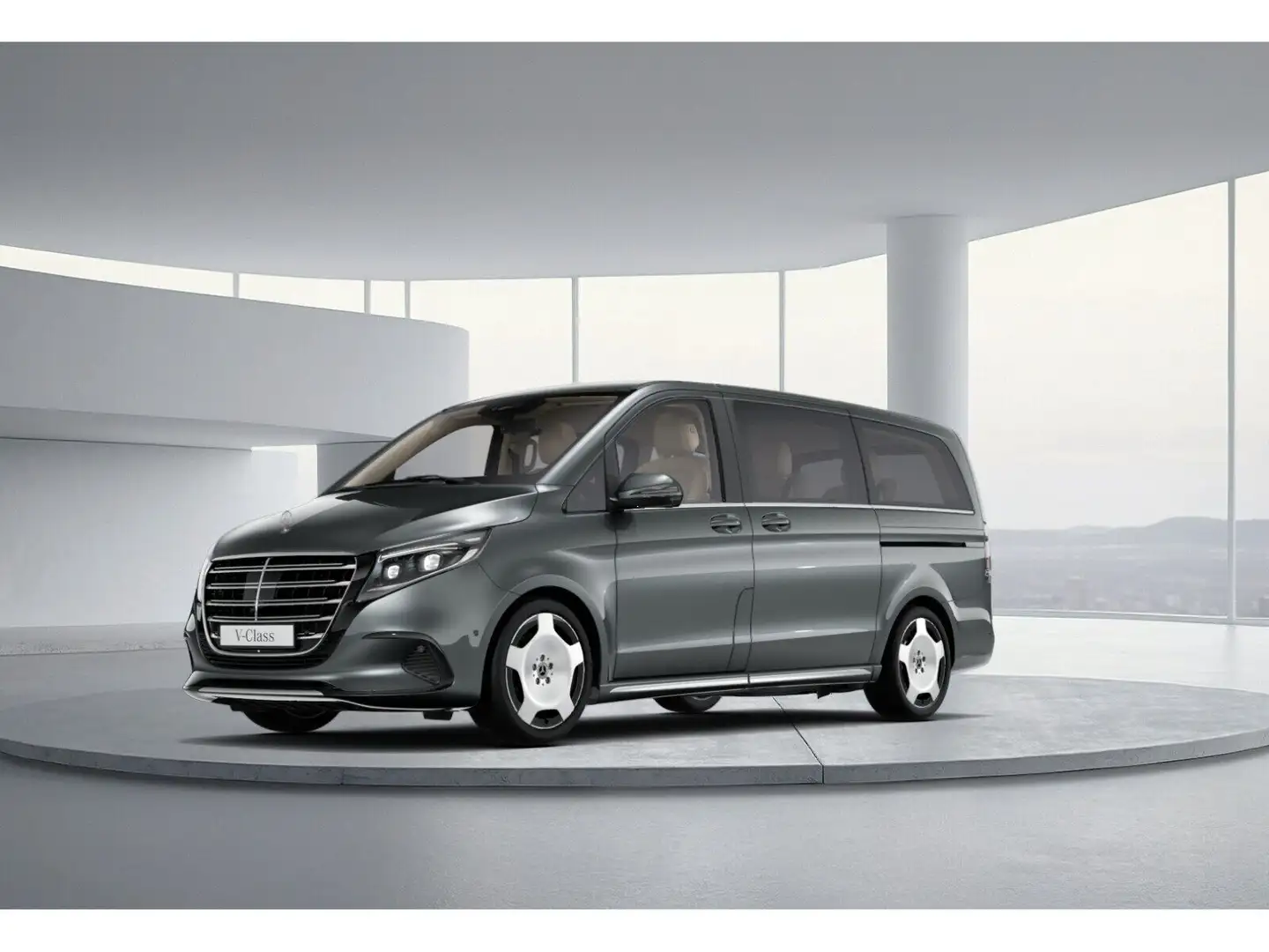 Mercedes-Benz V 300 d 4MATIC EXCLUSIVE Lang AHK 2,5t 6 Sitze Grau - 1