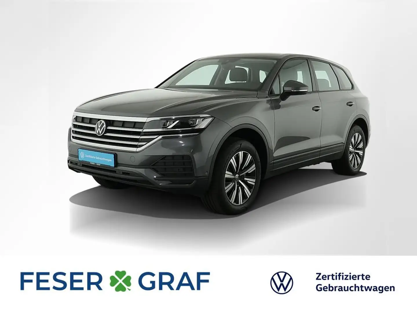 Volkswagen Touareg 3.0 TDI V6 Navi AHK Kamera Leder Grau - 1