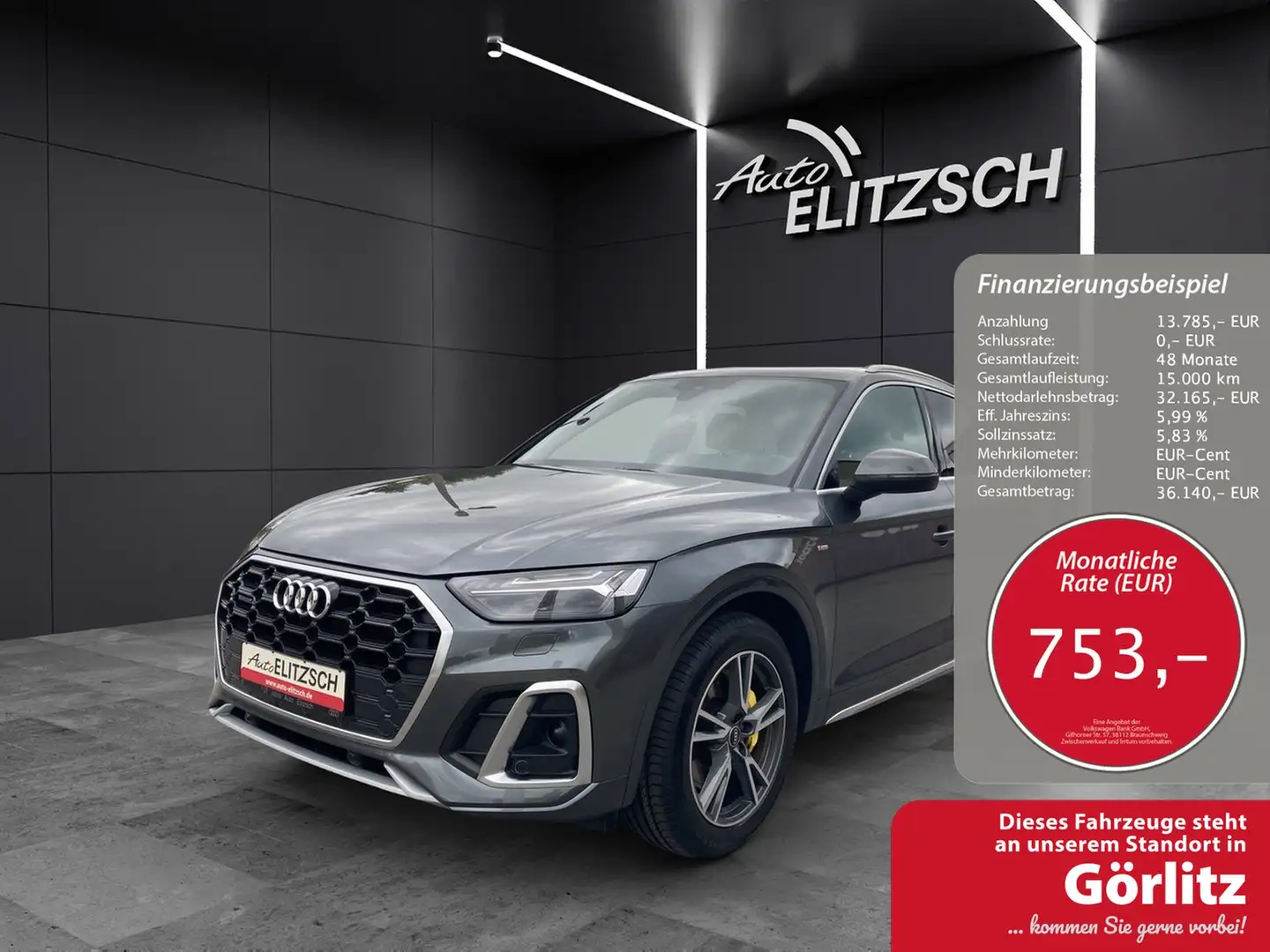 Audi Q5 55 TFSI e quattro S-line Grau - 1