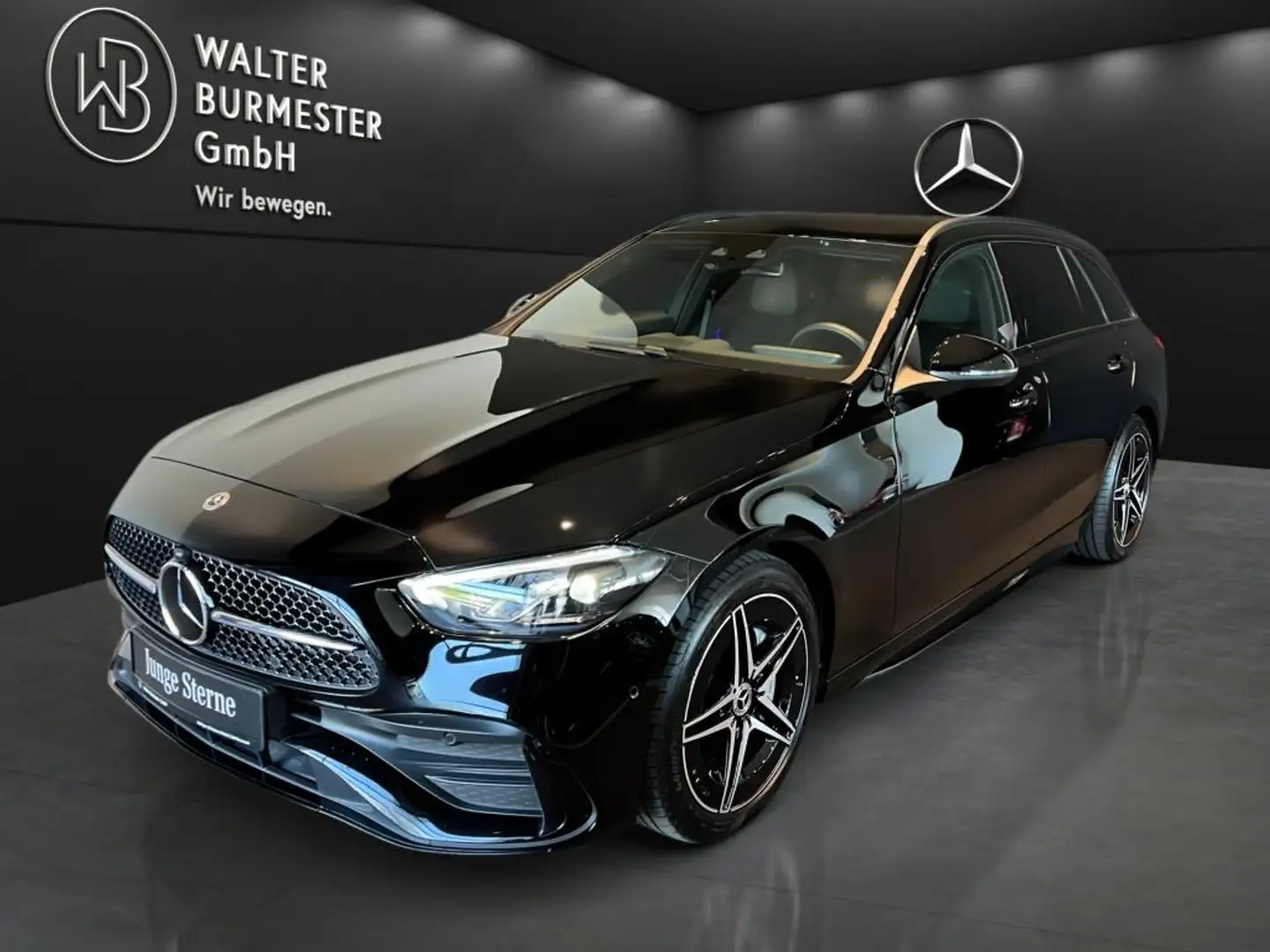 Mercedes-Benz C 200 T AMG+Night+Kamera+Ambiente+AHK+Distronic Negro - 2