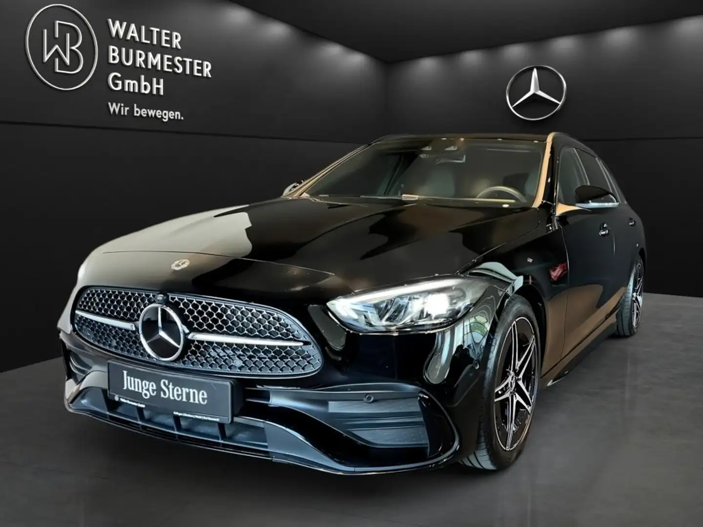 Mercedes-Benz C 200 T AMG+Night+Kamera+Ambiente+AHK+Distronic Negro - 1