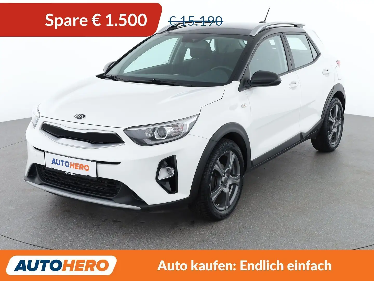Kia Stonic 1.0 TGDI Silber Weiß - 1