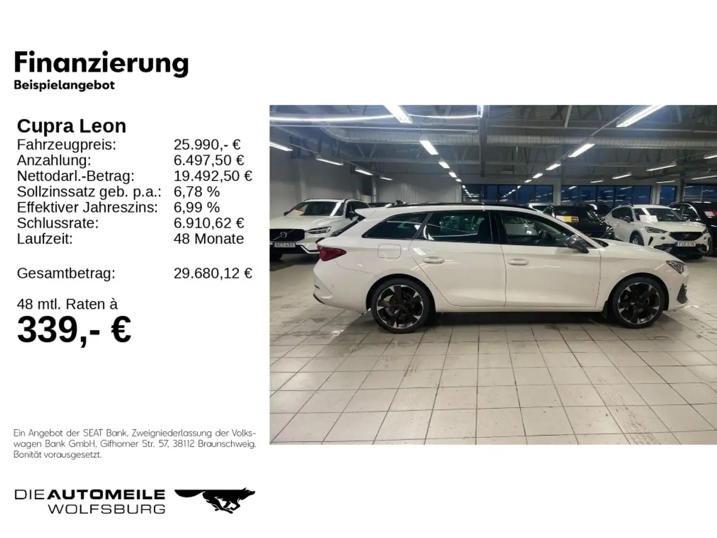CUPRA Leon ST 1.5eTSI DSG AHK/LED/SITZHZ/PDC Weiß - 2