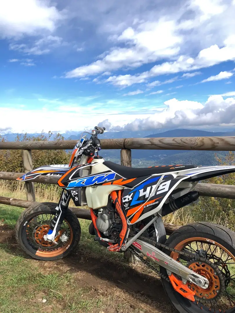 KTM 125 EXC Motard Bleu - 2