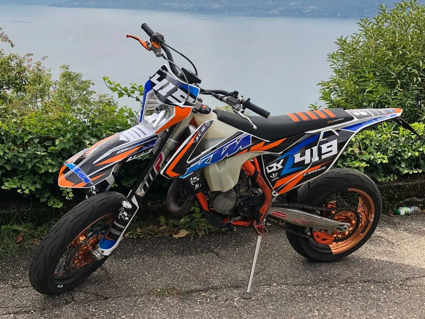 KTM 125 EXC Motard Bleu - 1
