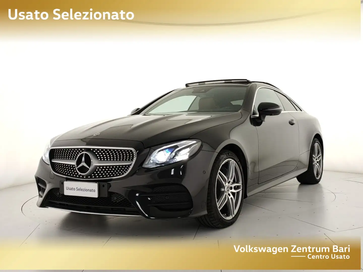 Mercedes-Benz E 220 coup d premium plus 4matic auto Zwart - 1