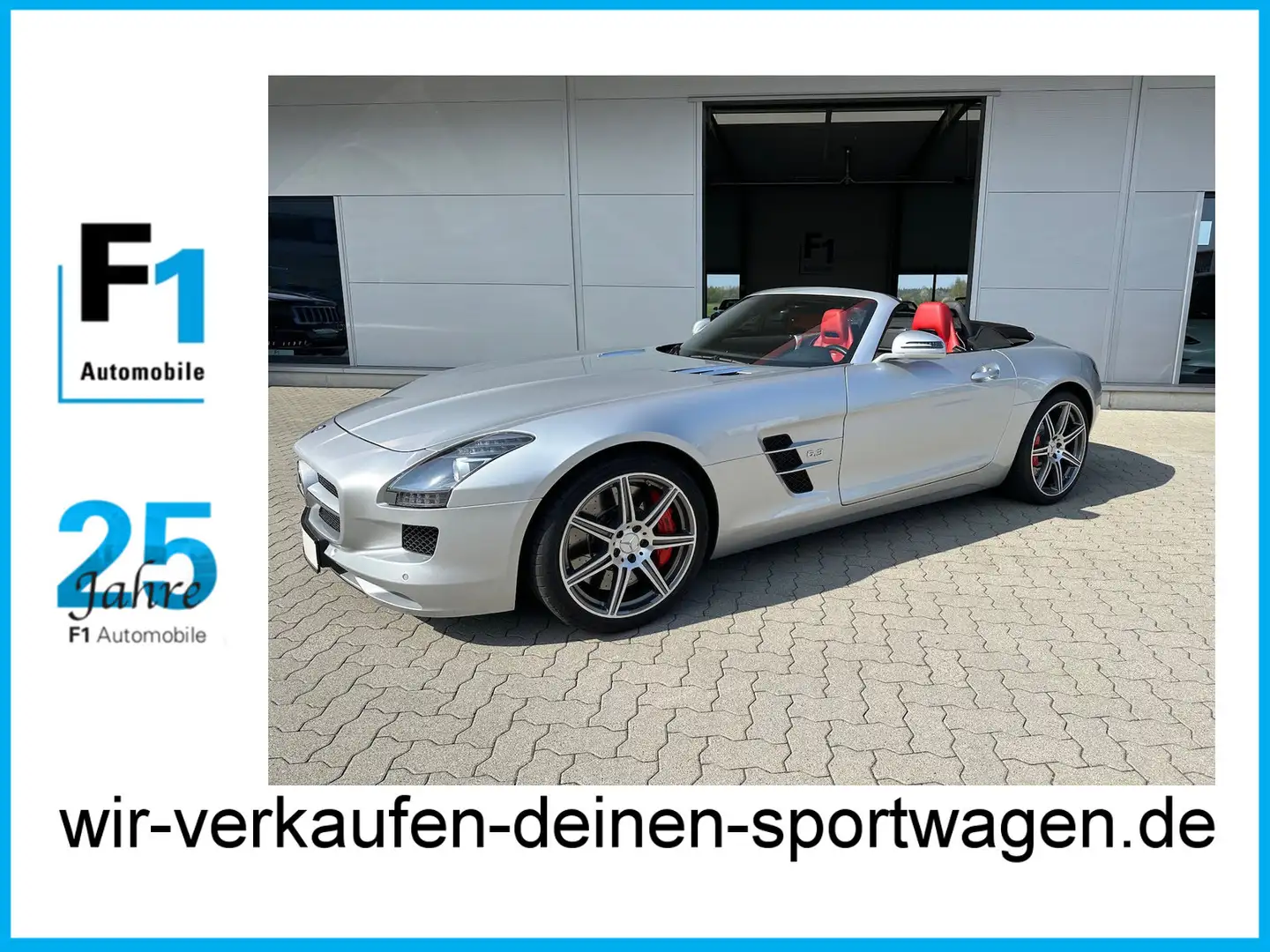 Mercedes-Benz SLS AMG Ride control Memory-P. Kamera unffr. top Zusta Zilver - 1