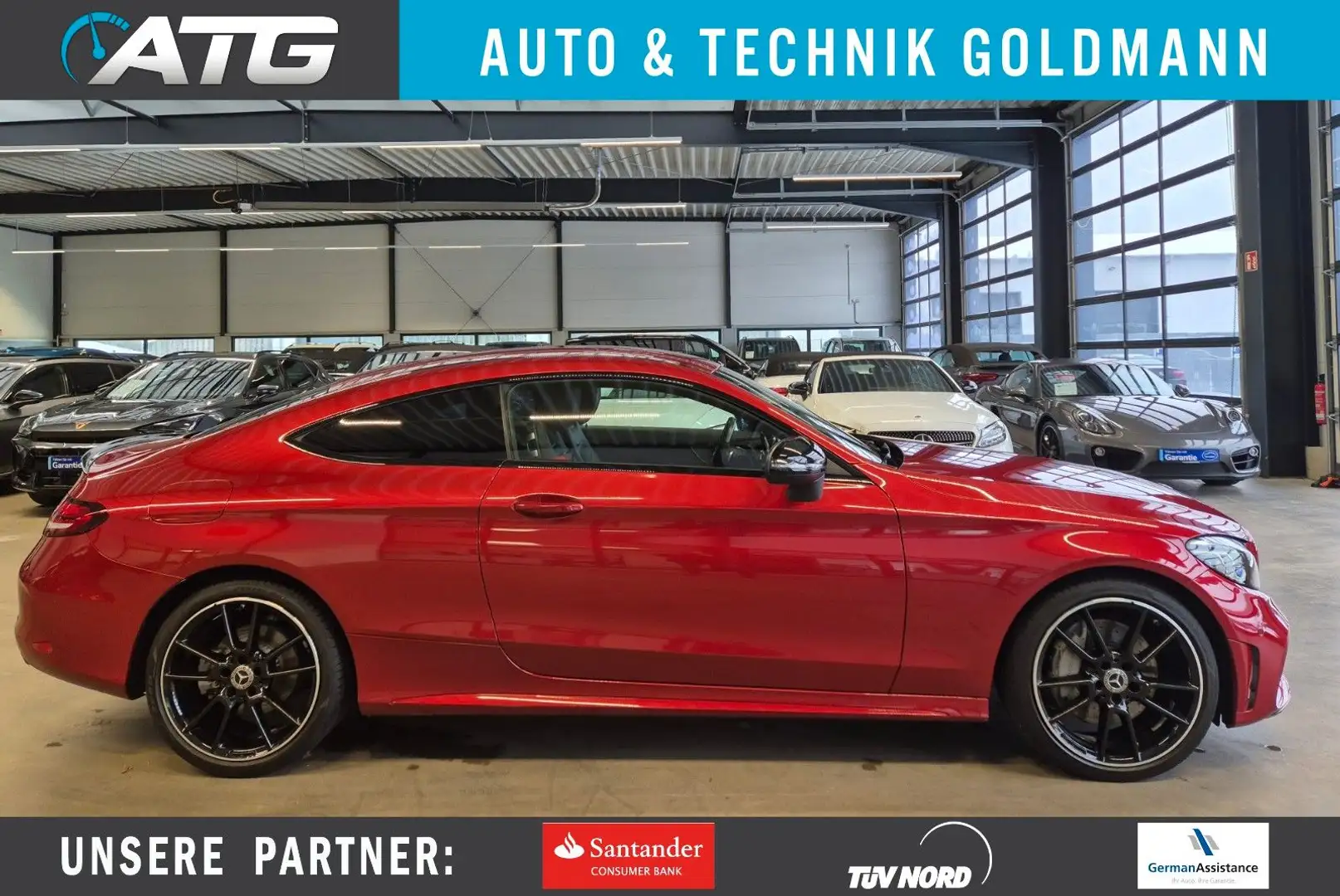 Mercedes-Benz C 300 d COUPE AMG LINE DESIGNO HUD SHZ CAM ACC Rot - 1