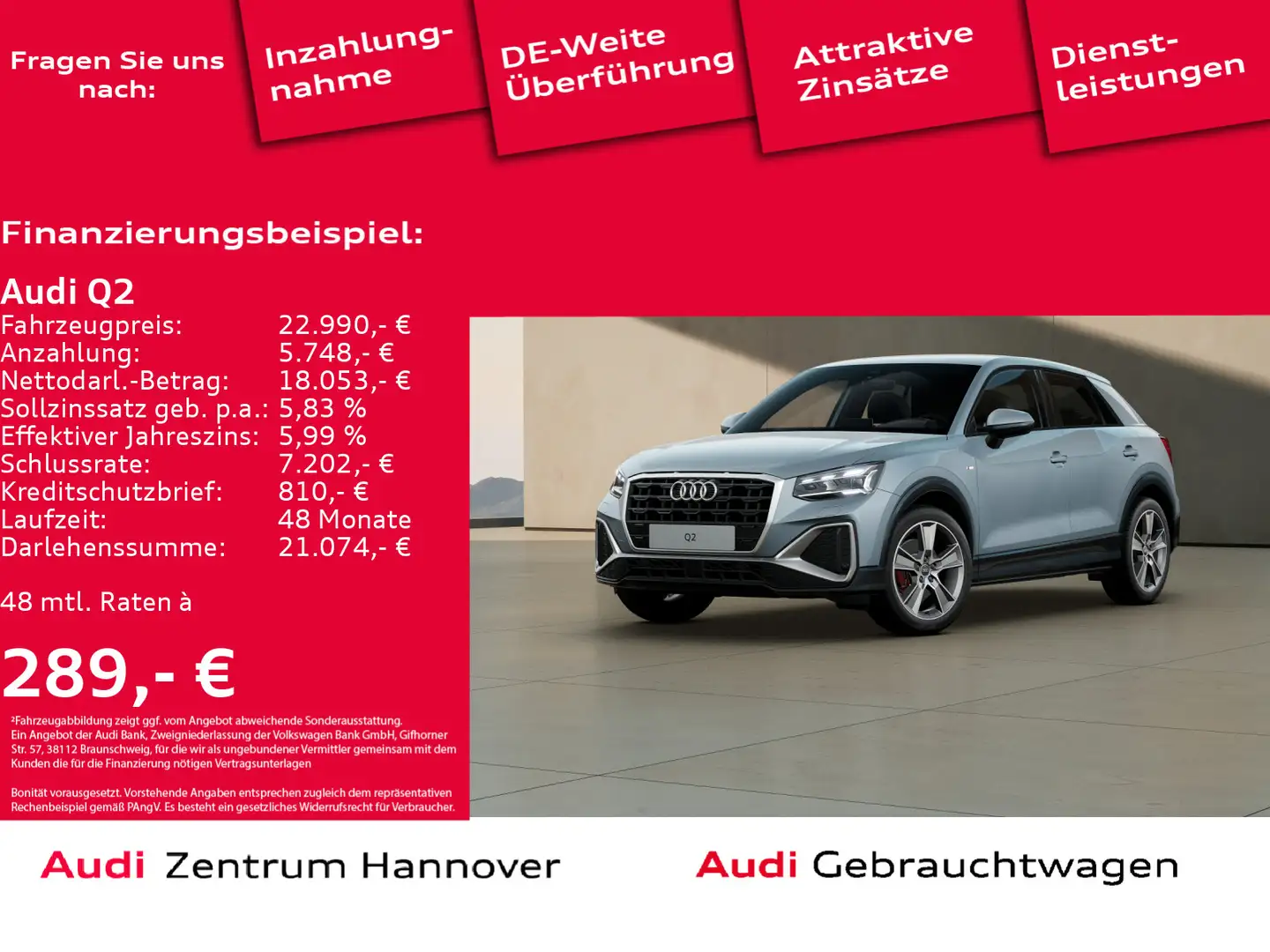 Audi Q2 35 TFSI S line Matrix AHK Navi Kamera Grey - 1