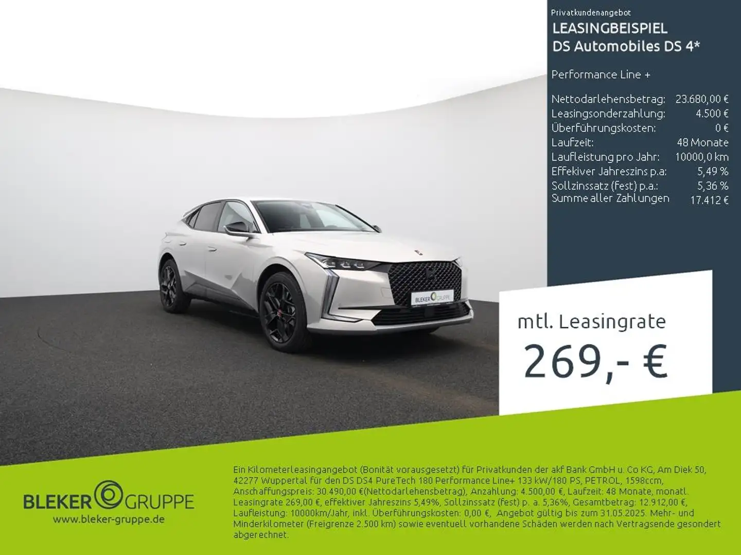 DS Automobiles DS 4 Performance Line + Argent - 2