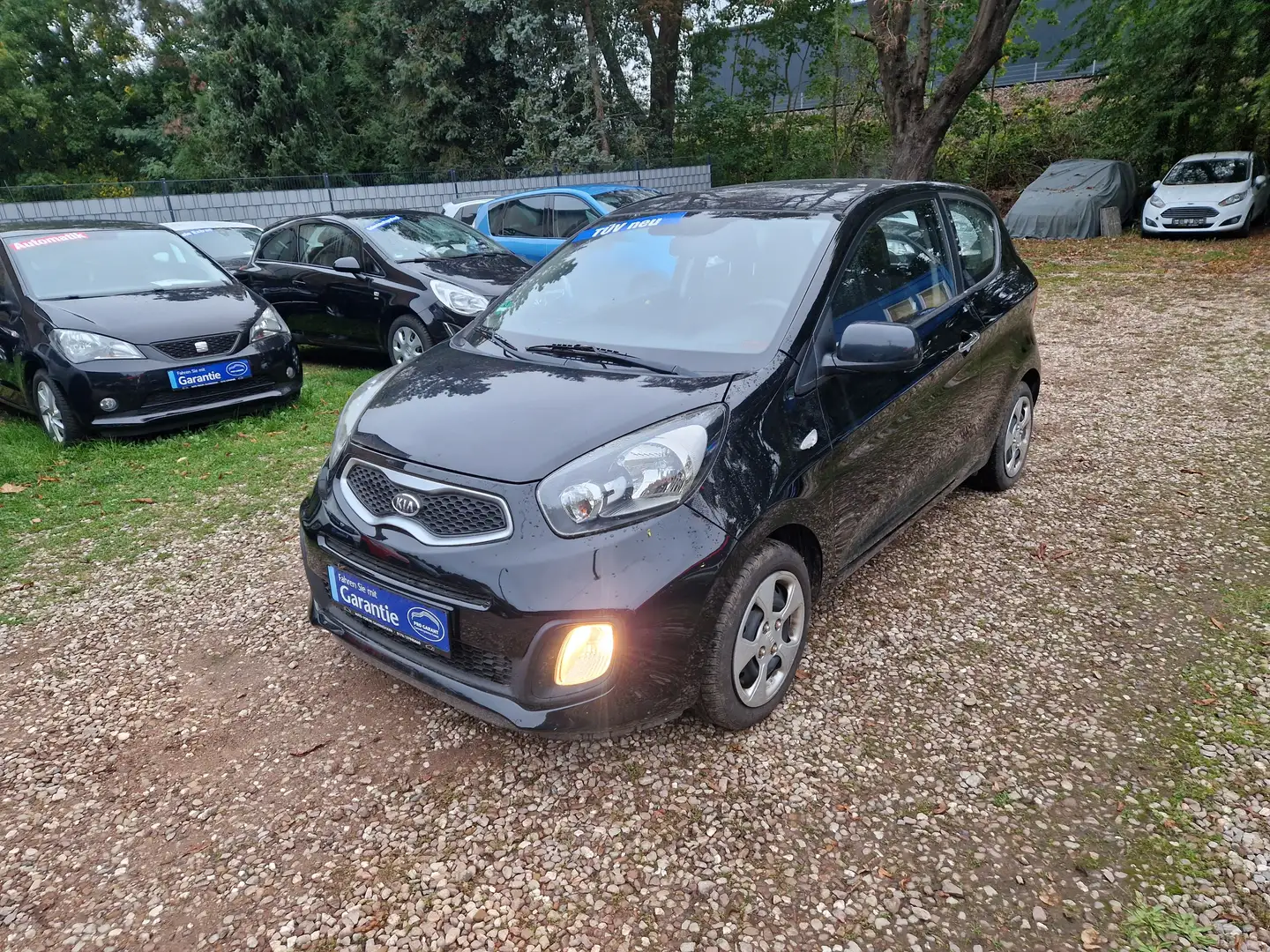 Kia Picanto 1.0 Klima 94Tkm Scheckh 2Hnd TÜV+Inspektion NEU Schwarz - 1