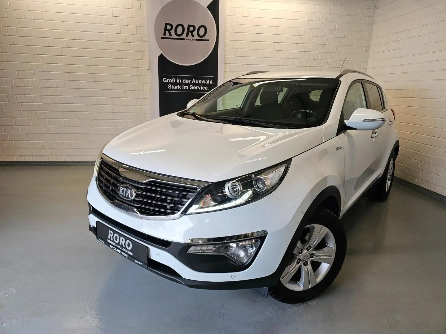 Kia Sportage 2.0 CRDi Dream Team 4WD+LED/TMP/2xKLIMA Blanc - 1