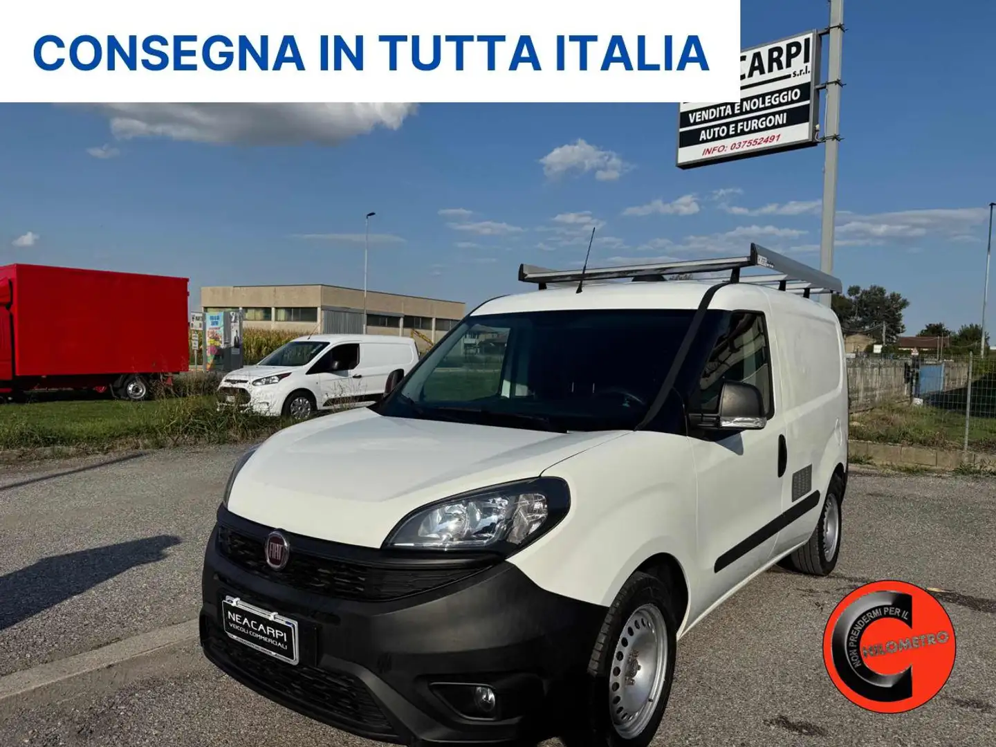 Fiat Doblo 1.4 N.P(ALLESTITO EX RETE GAS-PC-TN)CRUISE-SENSORI Blanc - 1